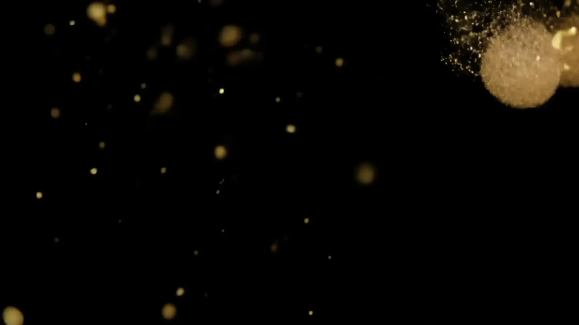 Golden Dust Particles Floating Overlay for Luxurious Video Projects